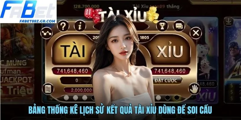 Bảng thống kê lịch sử kết quả tài xỉu dùng để soi cầu