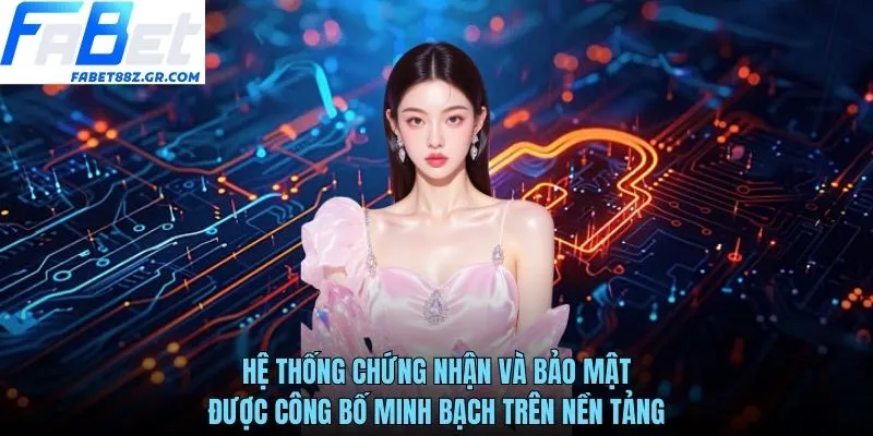 Hệ thống chứng nhận và bảo mật được công bố minh bạch trên nền tảng