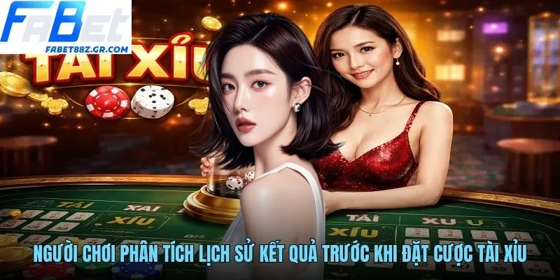 Người chơi phân tích lịch sử kết quả trước khi đặt cược tài xỉu