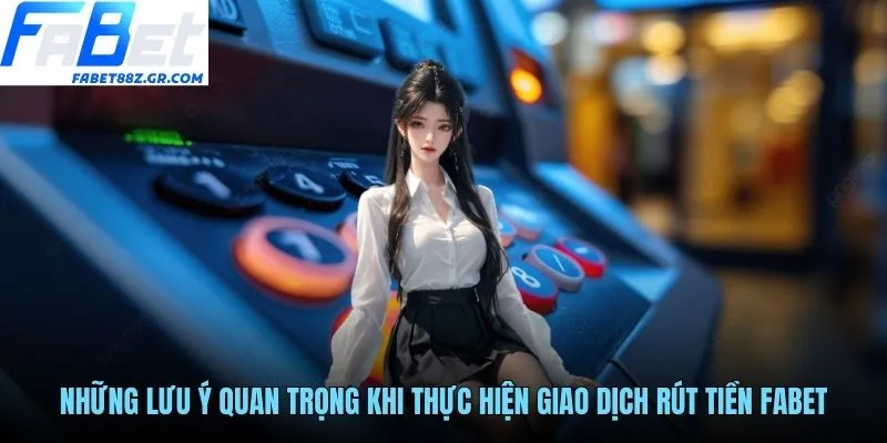 Những lưu ý quan trọng khi thực hiện giao dịch rút tiền FABET